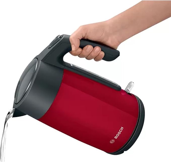 Bosch TWK7L464a - Jarro elétrico 1,7 L – 2400 W (vermelho, sem fio)