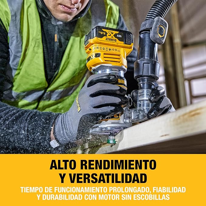 DeWalt DCW604NT-XJ - Tupia Combo sem escovas XR 18V sem bateria/carregador