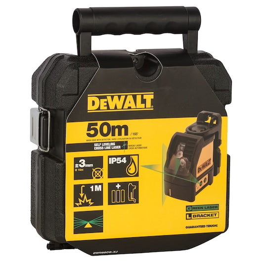 DeWalt DW088CG - Laser autonivelante de 2 linhas em cruz verdes (horizontal e vertical)